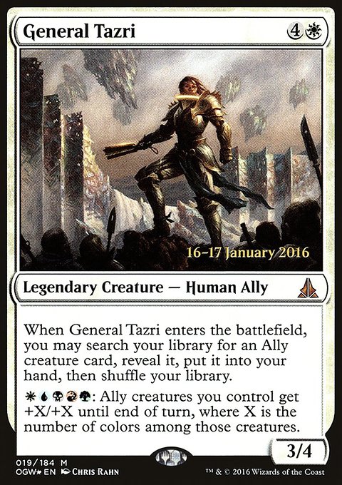 General Tazri, Oath of the Gatewatch Promos #19s, Magic: The Gathering card