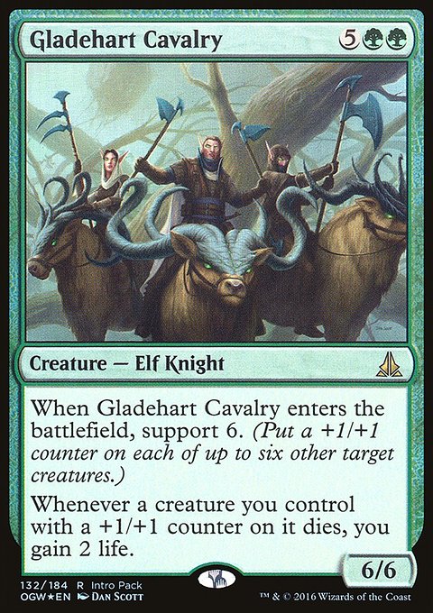 Gladehart Cavalry, Oath of the Gatewatch Promos #132, Magic: The Gathering card