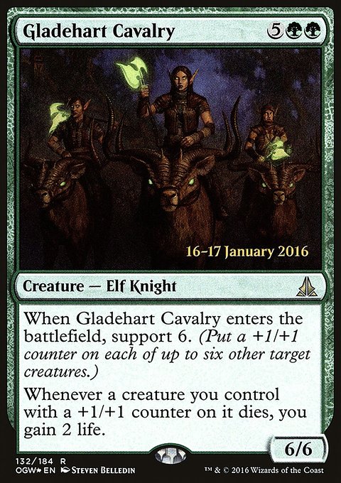 Gladehart Cavalry, Oath of the Gatewatch Promos #132s, Magic: The Gathering card