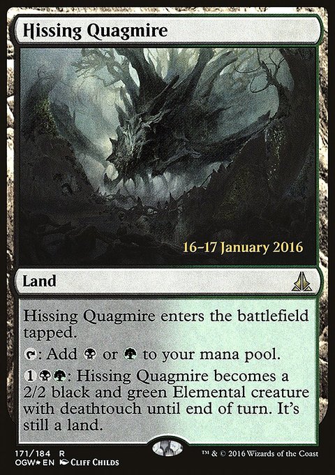 Hissing Quagmire, Oath of the Gatewatch Promos #171s, Magic: The Gathering card
