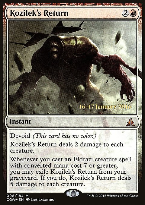 Kozilek's Return, Oath of the Gatewatch Promos #98s, Magic: The Gathering card