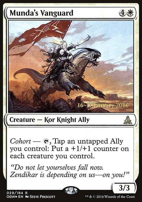Munda's Vanguard, Oath of the Gatewatch Promos #29s, Magic: The Gathering card