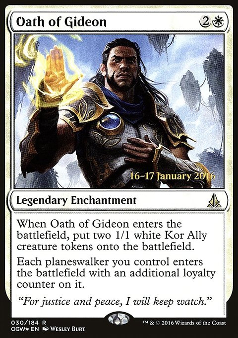 Oath of Gideon, Oath of the Gatewatch Promos #30s, Magic: The Gathering card