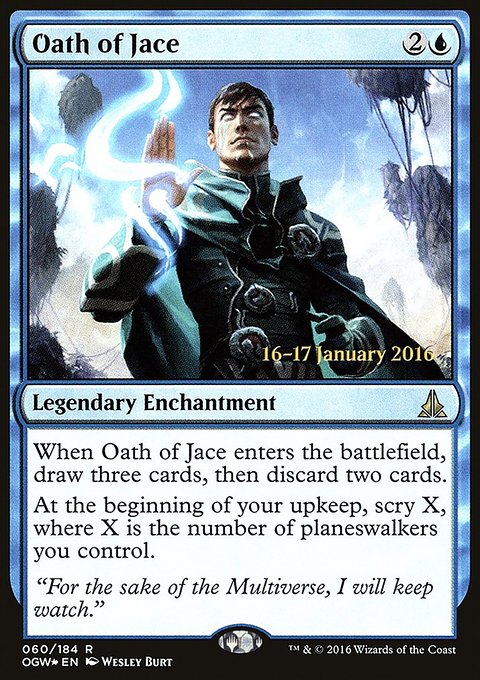 Oath of Jace, Oath of the Gatewatch Promos #60s, Magic: The Gathering card