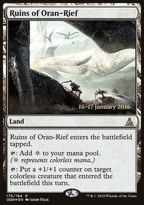Ruins of Oran-Rief, Oath of the Gatewatch Promos #176s, Magic: The Gathering card