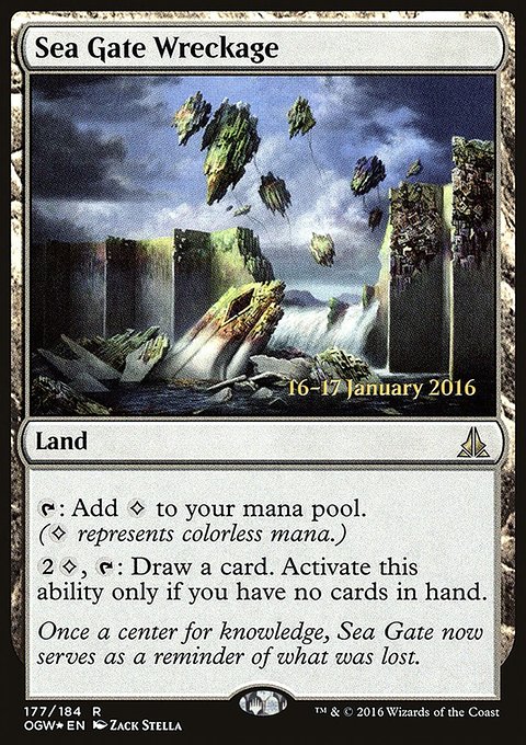Sea Gate Wreckage, Oath of the Gatewatch Promos #177s, Magic: The Gathering card
