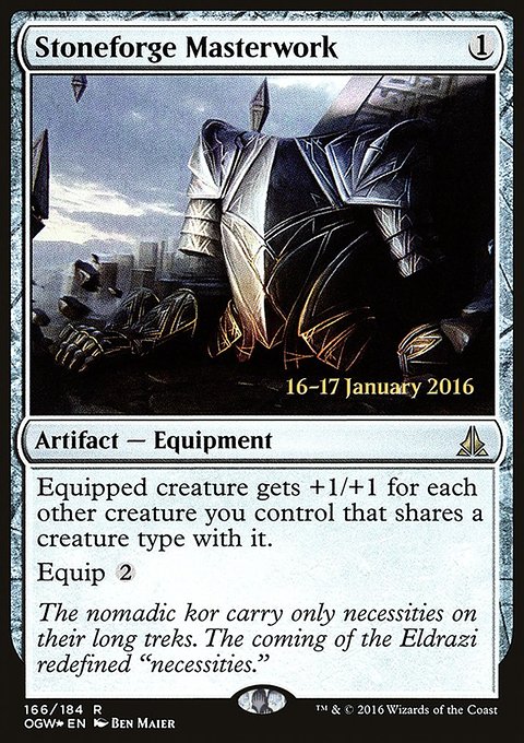 Stoneforge Masterwork, Oath of the Gatewatch Promos #166s, Magic: The Gathering card