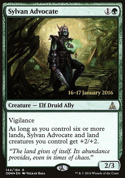 Sylvan Advocate, Oath of the Gatewatch Promos #144s, Magic: The Gathering card