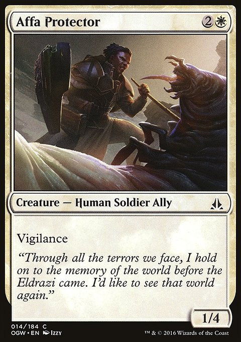 Affa Protector, Oath of the Gatewatch #14, Magic: The Gathering card