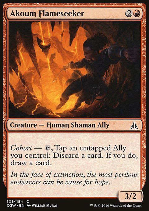 Akoum Flameseeker, Oath of the Gatewatch #101, Magic: The Gathering card