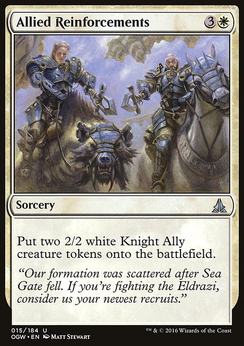 Allied Reinforcements, Oath of the Gatewatch #15, Magic: The Gathering card
