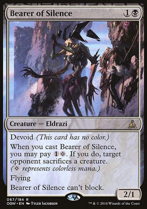Bearer of Silence, Oath of the Gatewatch #67, Magic: The Gathering card