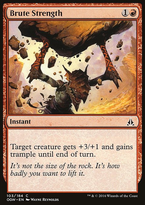 Brute Strength, Oath of the Gatewatch #103, Magic: The Gathering card