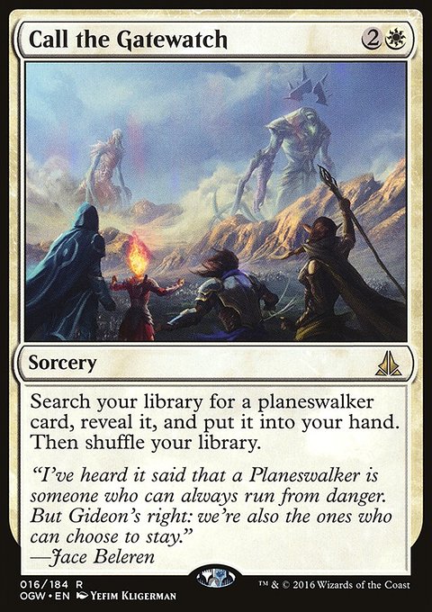 Call the Gatewatch, Oath of the Gatewatch #16, Magic: The Gathering card