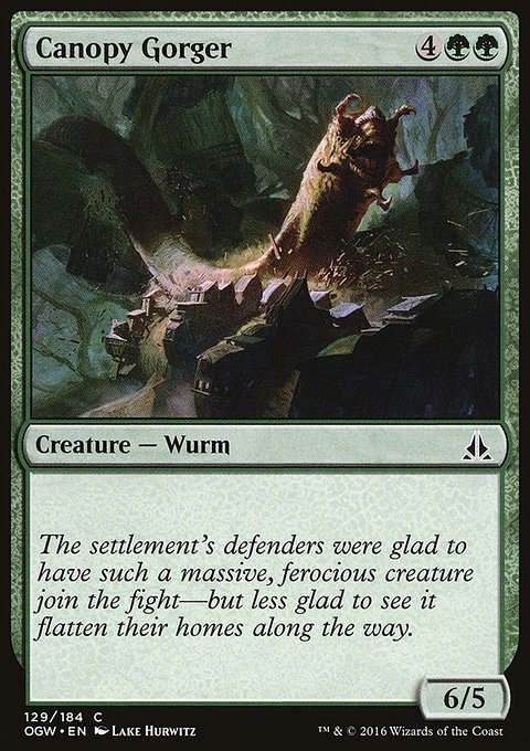 Canopy Gorger, Oath of the Gatewatch #129, Magic: The Gathering card