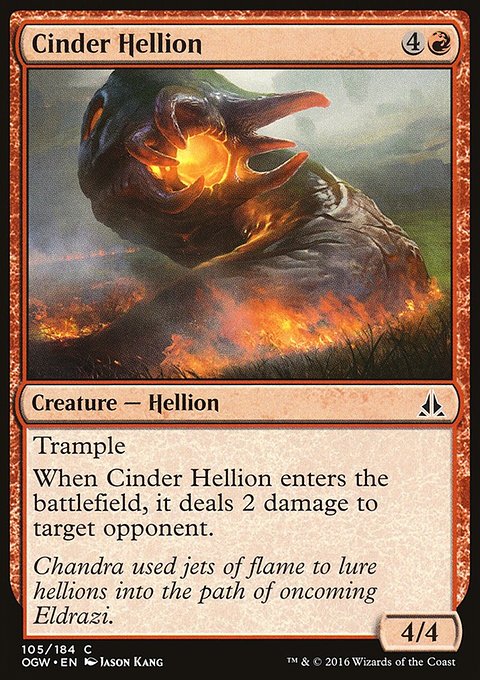 Cinder Hellion, Oath of the Gatewatch #105, Magic: The Gathering card