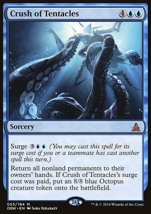 Crush of Tentacles, Oath of the Gatewatch #53, Magic: The Gathering card