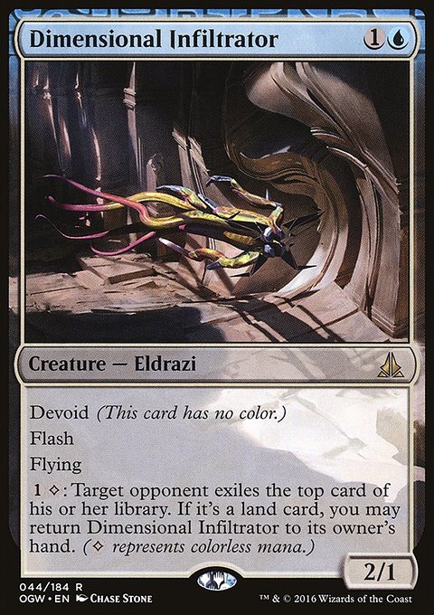 Dimensional Infiltrator, Oath of the Gatewatch #44, Magic: The Gathering card