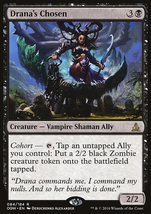 Drana's Chosen, Oath of the Gatewatch #84, Magic: The Gathering card