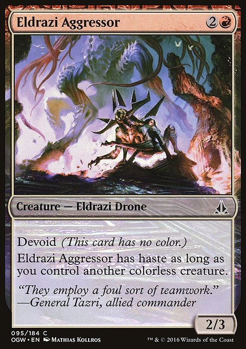 Eldrazi Aggressor, Oath of the Gatewatch #95, Magic: The Gathering card