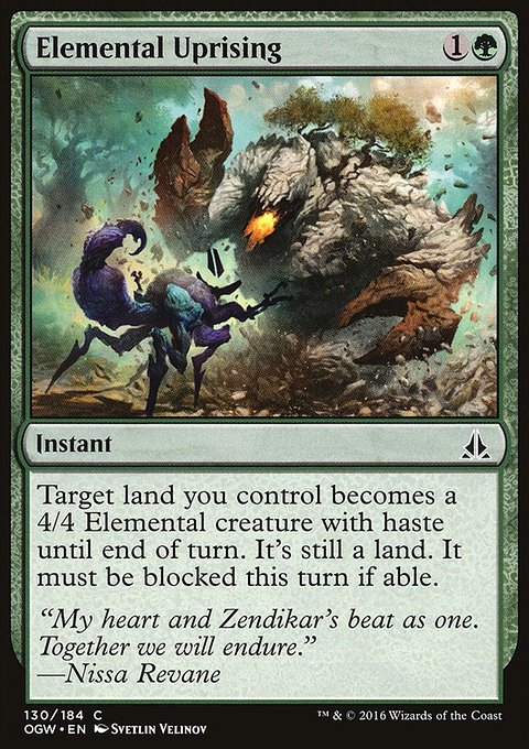 Elemental Uprising, Oath of the Gatewatch #130, Magic: The Gathering card