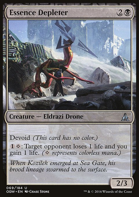 Essence Depleter, Oath of the Gatewatch #69, Magic: The Gathering card