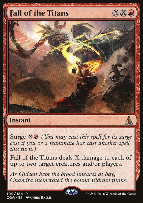 Fall of the Titans, Oath of the Gatewatch #109, Magic: The Gathering card