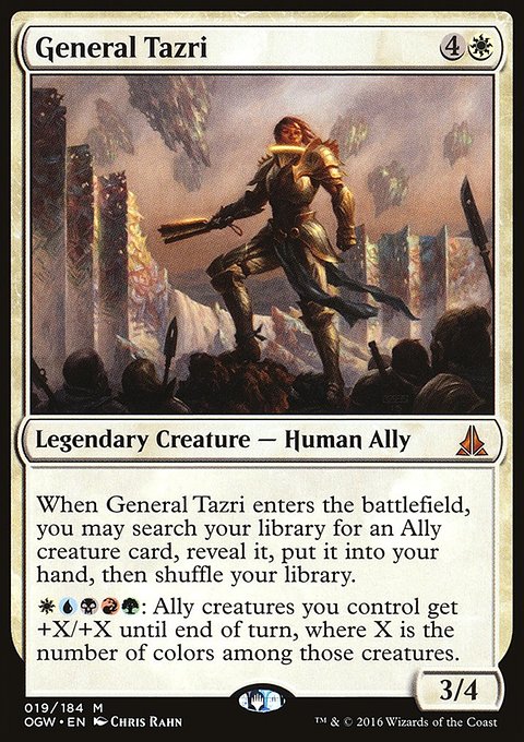 General Tazri, Oath of the Gatewatch #19, Magic: The Gathering card