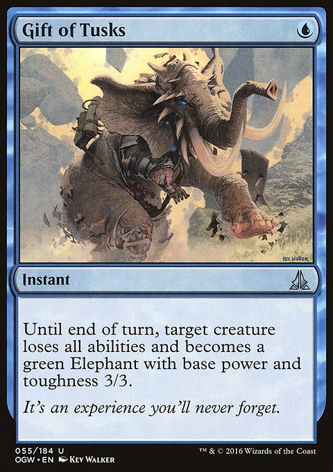 Gift of Tusks, Oath of the Gatewatch #55, Magic: The Gathering card