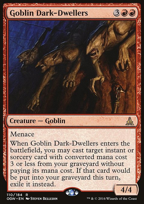 Goblin Dark-Dwellers, Oath of the Gatewatch #110, Magic: The Gathering card