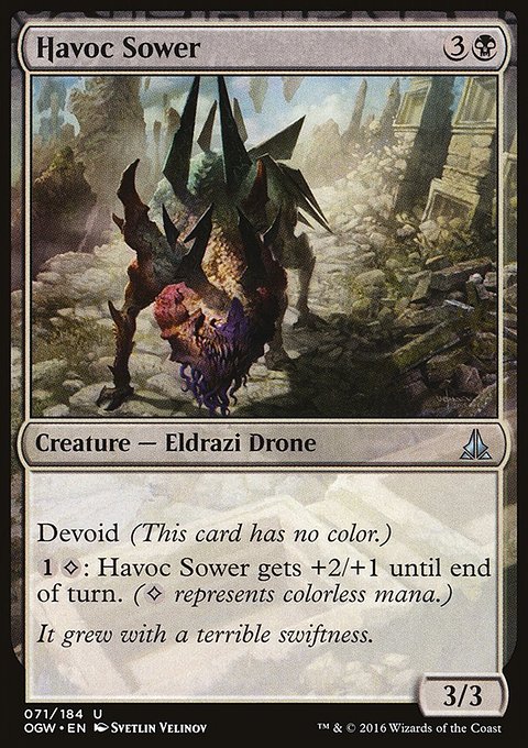 Havoc Sower, Oath of the Gatewatch #71, Magic: The Gathering card