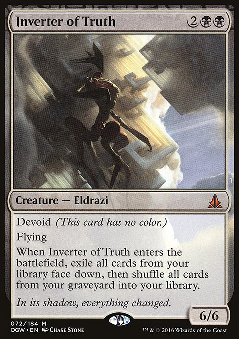 Inverter of Truth, Oath of the Gatewatch #72, Magic: The Gathering card