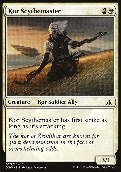Kor Scythemaster, Oath of the Gatewatch #23, Magic: The Gathering card