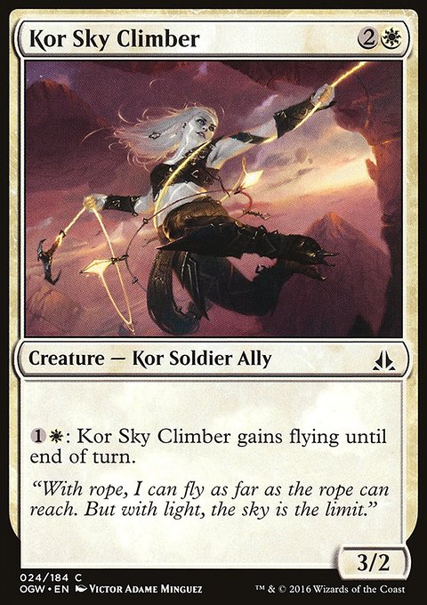 Kor Sky Climber, Oath of the Gatewatch #24, Magic: The Gathering card