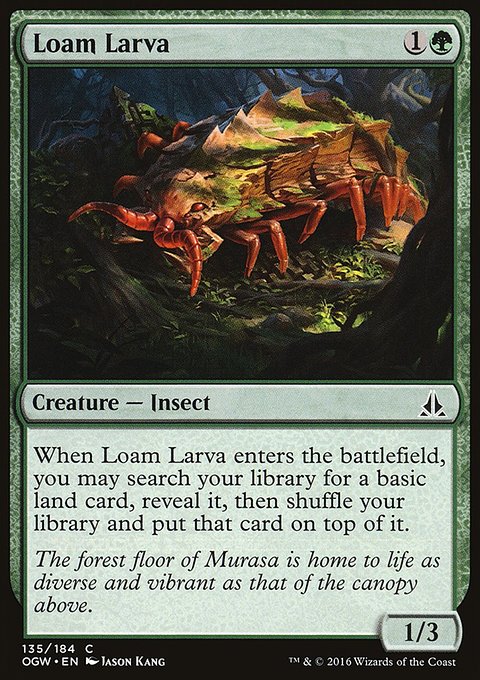 Loam Larva, Oath of the Gatewatch #135, Magic: The Gathering card