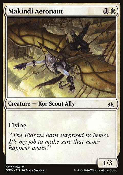 Makindi Aeronaut, Oath of the Gatewatch #27, Magic: The Gathering card