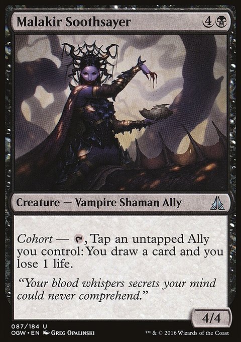 Malakir Soothsayer, Oath of the Gatewatch #87, Magic: The Gathering card