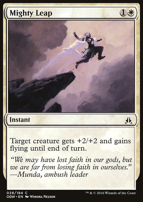 Mighty Leap, Oath of the Gatewatch #28, Magic: The Gathering card