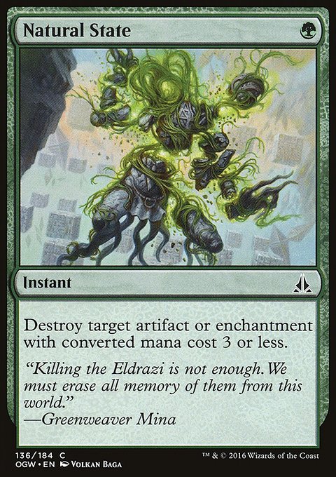 Natural State, Oath of the Gatewatch #136, Magic: The Gathering card