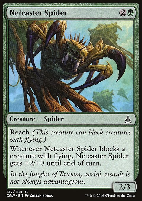Netcaster Spider, Oath of the Gatewatch #137, Magic: The Gathering card