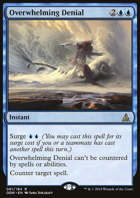 Overwhelming Denial, Oath of the Gatewatch #61, Magic: The Gathering card