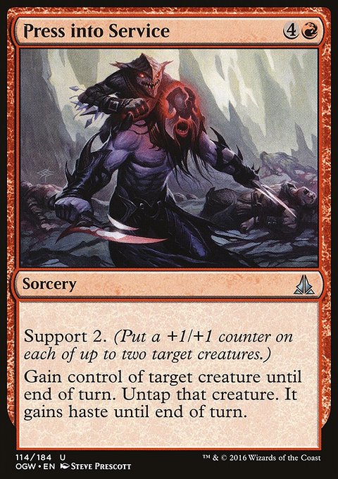 Press into Service, Oath of the Gatewatch #114, Magic: The Gathering card