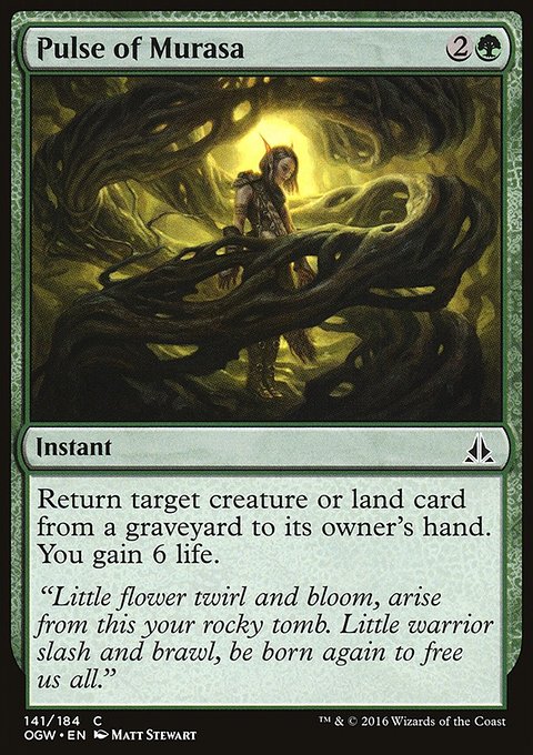 Pulse of Murasa, Oath of the Gatewatch #141, Magic: The Gathering card