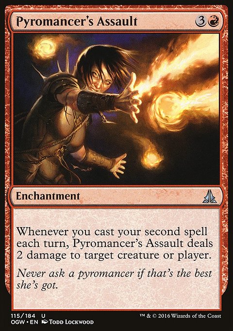 Pyromancer's Assault, Oath of the Gatewatch #115, Magic: The Gathering card