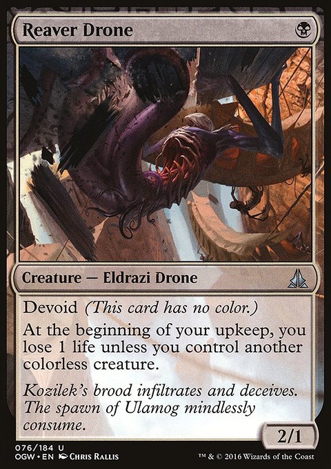 Reaver Drone, Oath of the Gatewatch #76, Magic: The Gathering card
