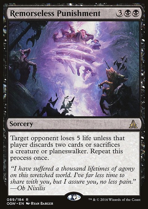 Remorseless Punishment, Oath of the Gatewatch #89, Magic: The Gathering card