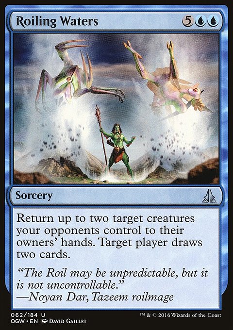 Roiling Waters, Oath of the Gatewatch #62, Magic: The Gathering card