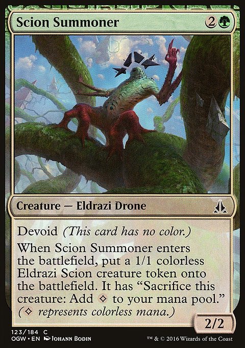 Scion Summoner, Oath of the Gatewatch #123, Magic: The Gathering card