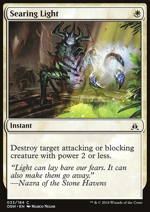 Searing Light, Oath of the Gatewatch #33, Magic: The Gathering card