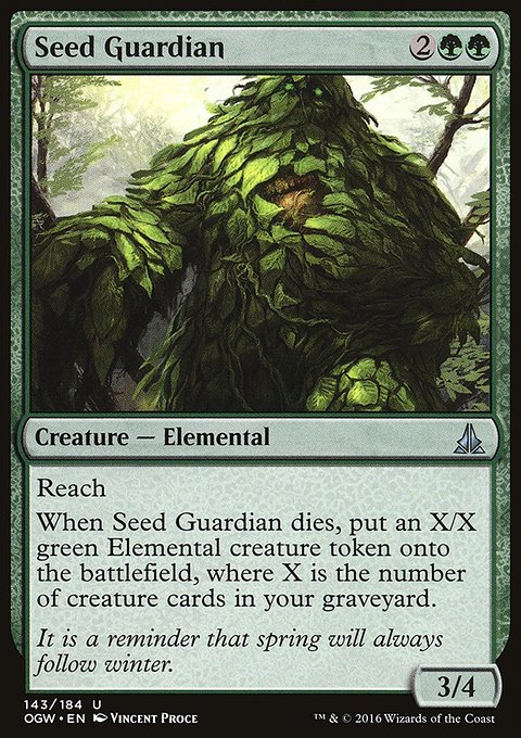 Seed Guardian, Oath of the Gatewatch #143, Magic: The Gathering card